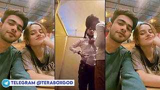 [censored] Records Naughty College Couple Making Out in Bathroom