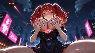 Neon Nymph's Naughty Night Street Tease