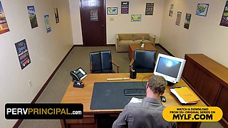 Step mom harper madison is called to the principal's office for insane demeanor - crank principal
