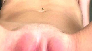 Hot amateur blonde pregnant toying her pussy solo