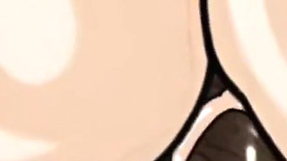 Married Busty Brunette Can't Resist the Sight of a Big Black Cock. Cartoon