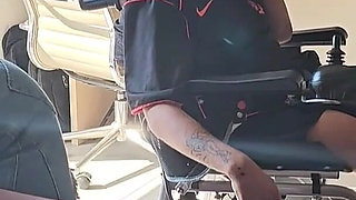 Me, Agatha Mama in a Cleaning Lady in a Short Skirt Cleaning Becomes a Wild Fuck with a Perverted Wheelchair User!