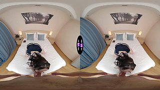 Polly yangs globs her headphones and rides her boyfriend’s hard bathroom shaft - teenmegaworld