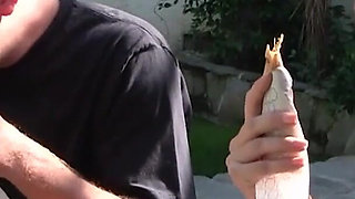 Alysha Rylee sucks and does cum in mouth with huge cock