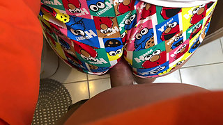 My Stepsister Seduces Me with Her Big Ass in Pijamas Thong in the Bathroom