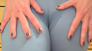 Sweaty Pussy in Lycra Spandex