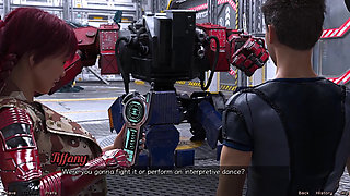 Stranded in Space - Flirting with a Half Robot Girl