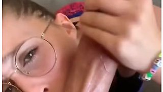 Cute Teen With Glasses Gets Vaccinated Semen To Boost Her Natural Immunity To Having A Dry Pussy