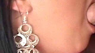 Seductive Brunette Babe Enjoys Intense Fingering and Facial