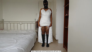 Wedding dress and I lose my anal virginity, part 1