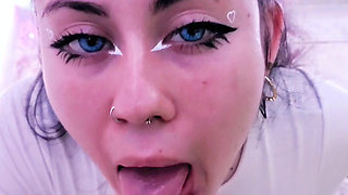 College Girl Dherlydoll Sucks My Cock Very Tasty and Enjoys It Very Much