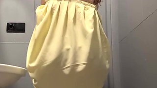 College camp public toilet masturbation