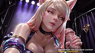 3D Animation : League of Legends - Ahri Handjob Missionary Fuck Uncensored Hentai