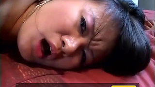 Black and Asian hairy pussy fucking