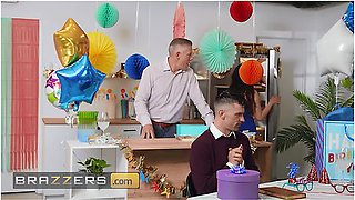 Chloe Surreal Flashes Her Tits To Her Boyfriends Brother Before She Goes Down On Him