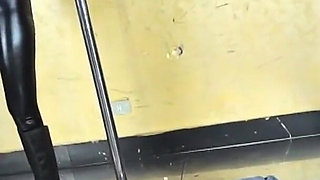 Dominatrix Boots Trampling Submissive Slave