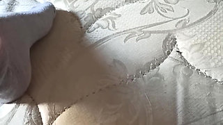 Trying hard to put all the candle in my ass