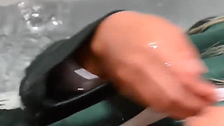 In the Bath Green and Black Uniform Featuring Lily