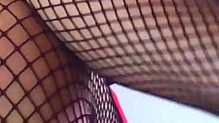 Mis a Displays Her Sexy Legs in an Panty Hose Show 2