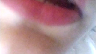 Bhabhiji's juicy lips with voice