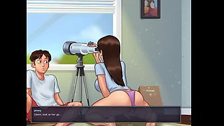 Big Hot Aunty Sex Scene in Summertime Saga - Hottest 3D Cartoon Animation