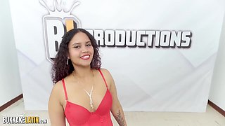 Bukkake Latin - Caro Cinnamon Colombian Nymphomaniac Receives Milk In Large Quantities