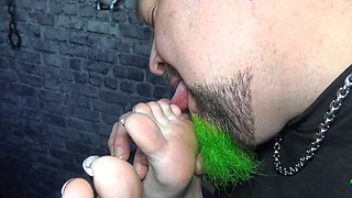 Tickling FootworX - Amethyst Tickled And Licked Feet On The