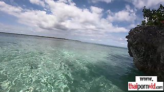 Thai teenager shagged at an abandoned lagoon