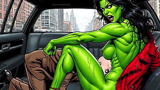 She-hulk Slut Not a Day Without Fucking. Big Compilation Cartoon