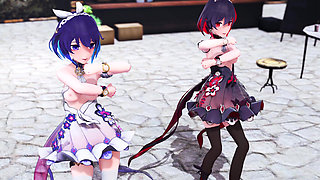 Multiplayer Masterpieces [mmd] Big Duck, Glory, Miku - Thumbs up, Dance Party, Orgy, Sexy Uniforms, Striptease, Korean Dance