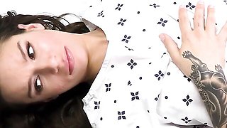 Horny April Olsen's small tits movie