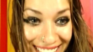 Webcam Girl Plays with Dildo