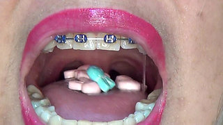 Playing and Swallowing a Candy-filled Condom in the Shape of a Rabbit