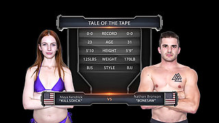 Maya Kendrich Vs Nathan Bronson Mixed Wrestling