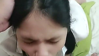 I've Give My Stepbrother Footjob and Deepthroat Swallow