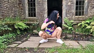 Amateur Outdoor Pissing & Wide Open Gaping Pussy - Naked Solo HD with Nicky Brill