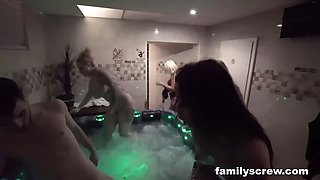 Wet and Ready Lesbians: Blonde and Brunette Threesome