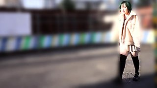 Horny hungarian college jock solo jerking outdoors