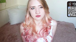 German ash-blonde inexperienced playing with tight ass-fuck