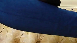 Black Stocking Tease - Slow Footplay in Sheer Nylons