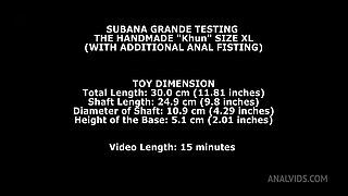 Subana Grande Testing The Handmade Khun Size XL (With Additional