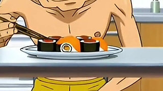 Married Nudist Granny Was Fucked in a Big Ass by Her Husband's Stepbrother Right in the Kitchen. Hentai