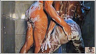 Hot Shower Sex With Me N My Long Lost Naija Bestie, Soaked Up Amd Slipping My Fingers In Her Juicy Twat!!