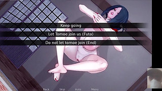 Demon Slayer Fucks and Submits a Big Boobed Lady with His Futa Friend!!