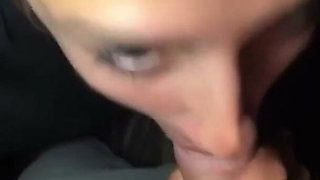 18 Year Old Italian Webcam Star Blonde Street Bitch Sucks a Stranger on the Street Because She Is Hungry for Cum