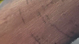 Flight Attendant Nylon Foot Tease