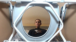 POV Fart Slave Trapped in Toilet