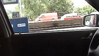 Picking up a girl on a gas station