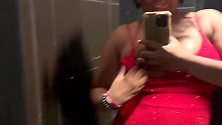 Prego Belly and Titties in the Bathroom