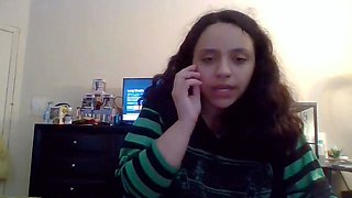 Emo teen Becka solo webcam masturbation